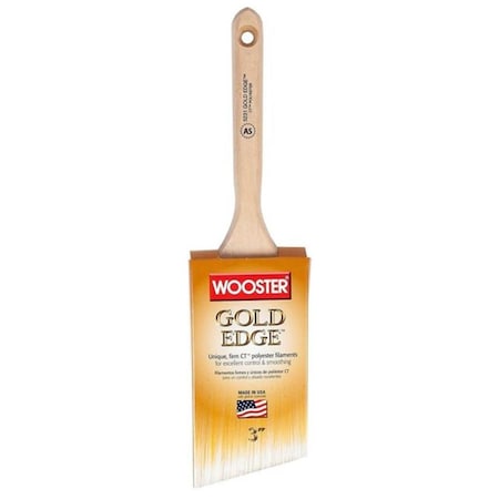 Office Desk 266880 3 in. Gold Edge Angle Brush OF3579642